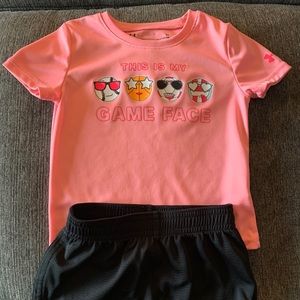 Under Armour 2T shirt and shorts